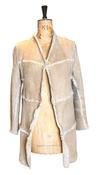 Vintage Cream Sheepskin and Suede CoatUK 12- 14