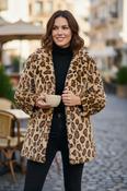 70s Vintage Leather and Sheepskin Pea Coat UK 14 image