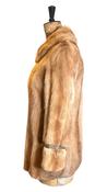 60s Vintage Mink Fur and Leather Jacket UK 12-14 image