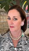 Vintage 60s Pink Clip on Earrings image