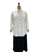 Vintage White MOSCHINO Shirt with Black Trim XL image