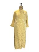 Vintage Yellow Silk Chinese Robe UK 16 image