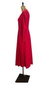 Vintage 80s Pink Laura Ashley Dress UK 12 - 14 image