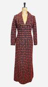 60s Vintage Wool Multicoloured Dress UK 10 image
