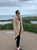Vintage French Wood and Mohair Coat Size UK 12- 14 image
