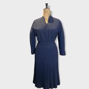 40s Vintage Italian Wool Dress UK Size 14 - 16 image