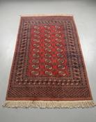 Beautiful Vintage Bokhara Hand Knotted Pakistani Rug