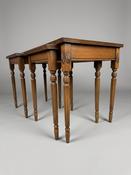 Vintage Shaw of London Leather Top Nesting Tables image