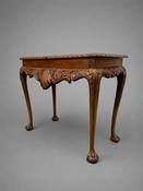 Stunning Carved Mahogany Chippendale Style Console or Side Table image