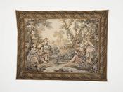 Mid-Century French Jacquard Pastoral Tapestry image