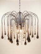 Stunning 1970s Paolo Venini Design Murano Glass Chandelier Iconic Mid-Century Design image