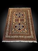Vintage Turkish Hand Knotted Kars Kazak Rug image