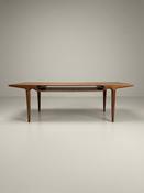 Exquisite Danish Teak Coffee Table Attributed to Johannes Andersen image