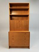 1970s Danish Teak Wall Unit Attributed to Sejling Skabe