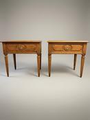 Exceptional Pair of Vintage Oak Bedside Lockers