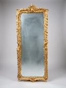 French Ornate Rococo Style Gilt Pier Mirror image