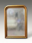 French Style Arched Giltwood Mirror image