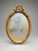 Elegant French Rococo Style Oval Mirror image