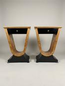 Pair of Architectural Art Deco Style Bedside Lockers / Nightstands image