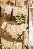 Vintage Ladder Wedding Table Plan For Hire