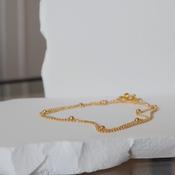 double ball chain bracelet