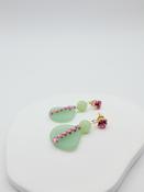 olivia earrings seafoam image