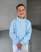 Kids Snap Collar Sierra Sweatshirt in Glacial Blue