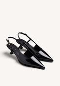 Black Backless Heel Shoes image