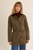 Belted Cotton Parka image