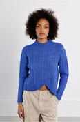Asymmetric Cable Knit Sweater image
