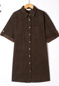 Leopard Denim Dress