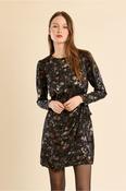 Satin Wrap Dress image