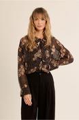 Printed Tie Neck Blouse image