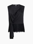 Dahlia Draped Lace Hem Top