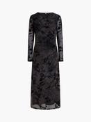 Kenny Mesh Velvet Burnout Midi Dress image