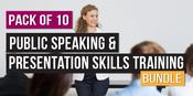 $/€/£79 Pack of 10 - Public Speaking &amp; Presentation Skills Training Bundle