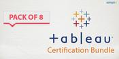 $/€/£48 Pack of 8 - Tableau Certification Bundle