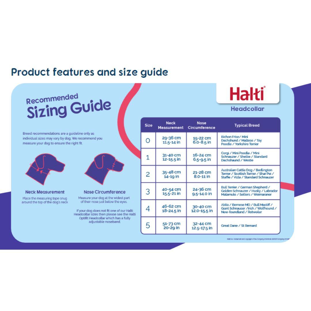 Halti Headcollar Black Size 0 - Stops Pulling, Kind control for your dog