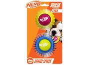 NERF DOG SQUEAK BALL WITH ARMOUR 2PK image
