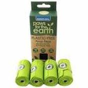 Paws for the earth Plastic Free Poop Bag 4x Refill Pack image