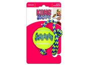 KONG Squeaker Tennis Ball W/Rope Med image