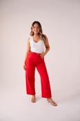 Love Laura Carrot Barrell Jeans In Red image