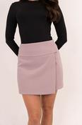 Kiera Wrap Mini Skirt In Pink image