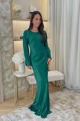Alana Keyhole Back Dress In Green image