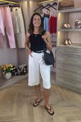 Elsa Longline Bermuda Shorts In White image
