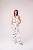 Love Laura Polka Dot Waistcoat In Monochrome