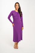 Celine A-Line Dress In Purple image