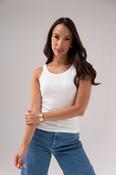 Ally Vest Top In White