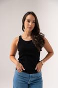 Ally Vest Top In Black image