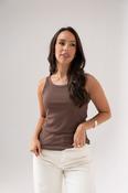 Ally Vest Top In Chocolate